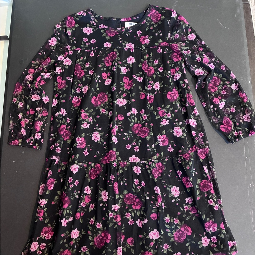 Old Navy Kids Dress with Pink Floral Pattern